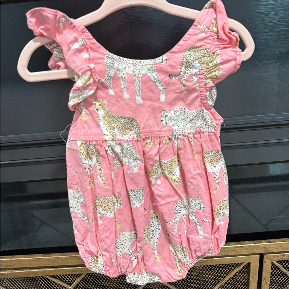Pink Chicken Leopard Print Kids Bubble
